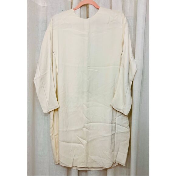 T by Alexander Wang Dresses & Skirts - T Alexander Wang Women's Long Sleeve Stretch Lined Shift Dress Ivory Size Medium